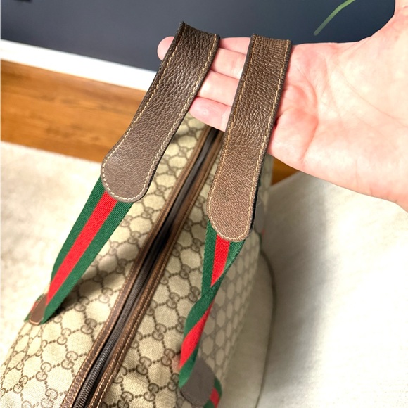 Authentic GUCCI travel bag/ XL tote bag brown monogram coated canvas large - Picture 14 of 16